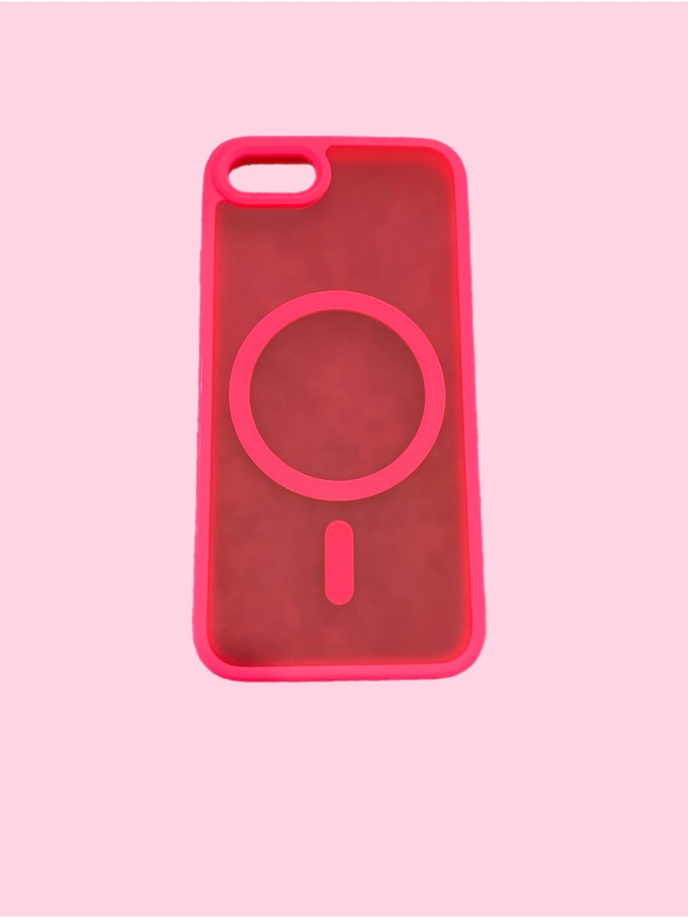 Bright Pink Silicone Magnetic-Ready Phone Case IPhone S3